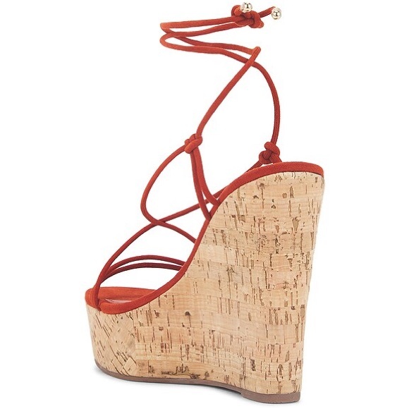 SCHUTZ Calabria Wedge Heels in Sunset Ochre | LIKE NEW - Picture 3 of 11